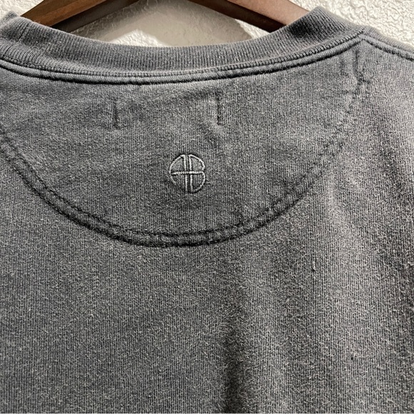 Anine Bing Los Angeles washed black Ramona sweatshirt  Crewneck Sweater S - Picture 14 of 16